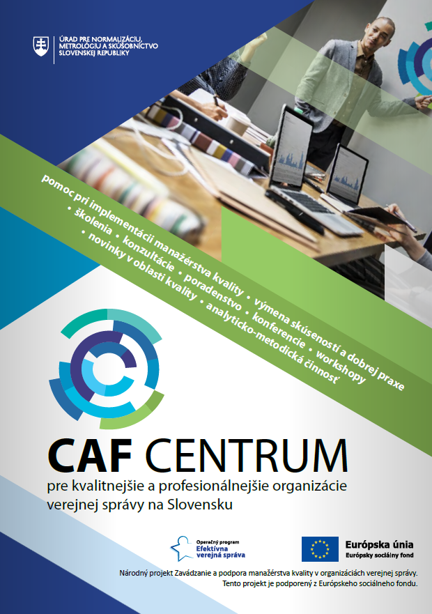 Leták CAF centra - titulná strana