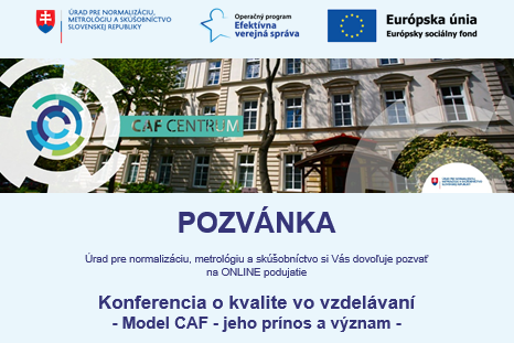 Pozvánka na online Konferenciu o kvalite vo vzdelávaní