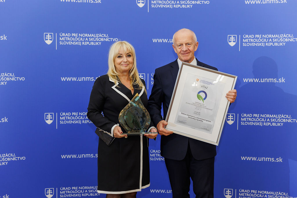 Predstavujeme ďalšieho víťaza Národnej ceny SR za kvalitu a spoločenskú zodpovednosť 2023 (Štátna veterinárna a potravinová správa SR)