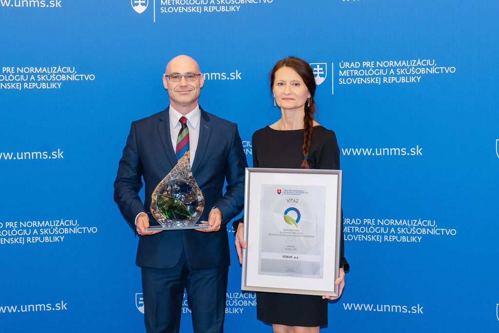 Predstavujeme víťazov Národnej ceny SR za kvalitu a spoločenskú zodpovednosť 2024 – VÚRUP, a.s.